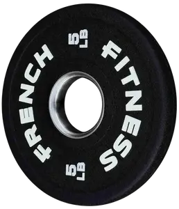 French Fitness Competition Urethane Bumper Plate 5 lb Black (New)