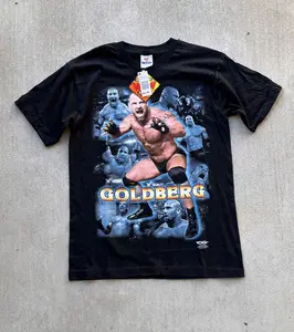Vintage WCW Wrestling Tee Shirt Medium 90s Goldberg NWO   , Gift for Him, Perfect Gift for Fans