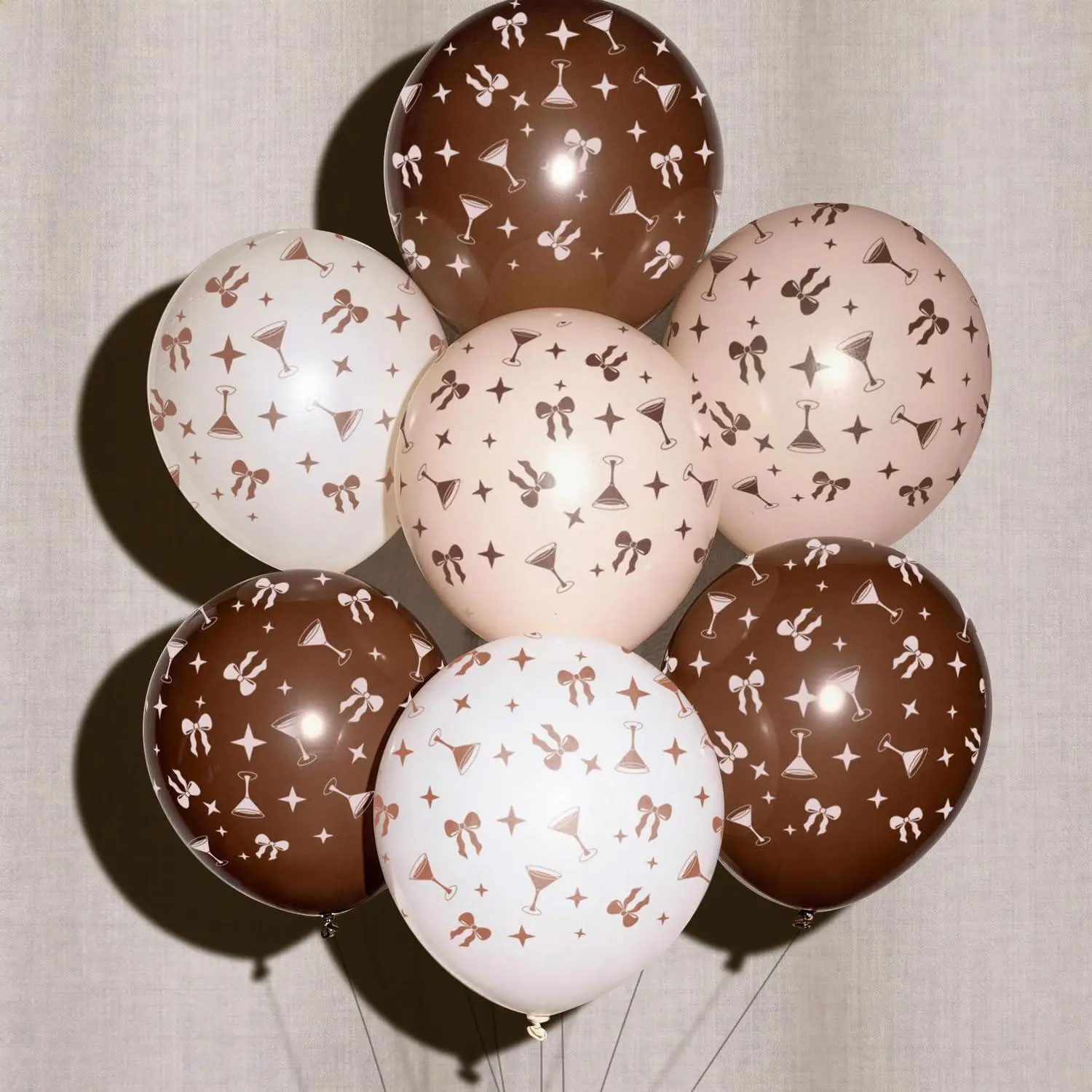 Espresso Martini Decorations, 24 Pack 12" Brown Espresso Martini Latex Balloons For Tini Bit Older Birthday, Love Is Brewing Decorations, Party Decor, Coffee Cocktail Gifts, Bachelorette Supplies