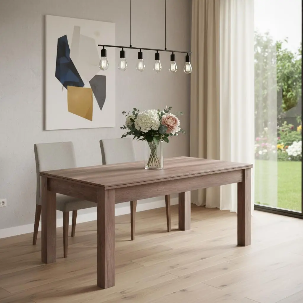 360 Stand 85 in. Rectangular Multi-Use Convertible Game & Dining Table - Brown, Modern, Large Size, Wood Base