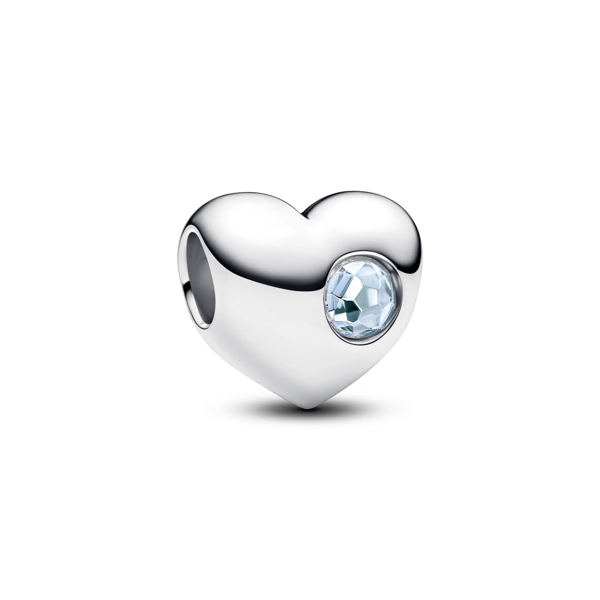 Pandora Engravable Sea Aqua Blue Stone Heart Charm 794161C03, Heart Shape Pendant, Pendants Jewelry, Charms & Pendants