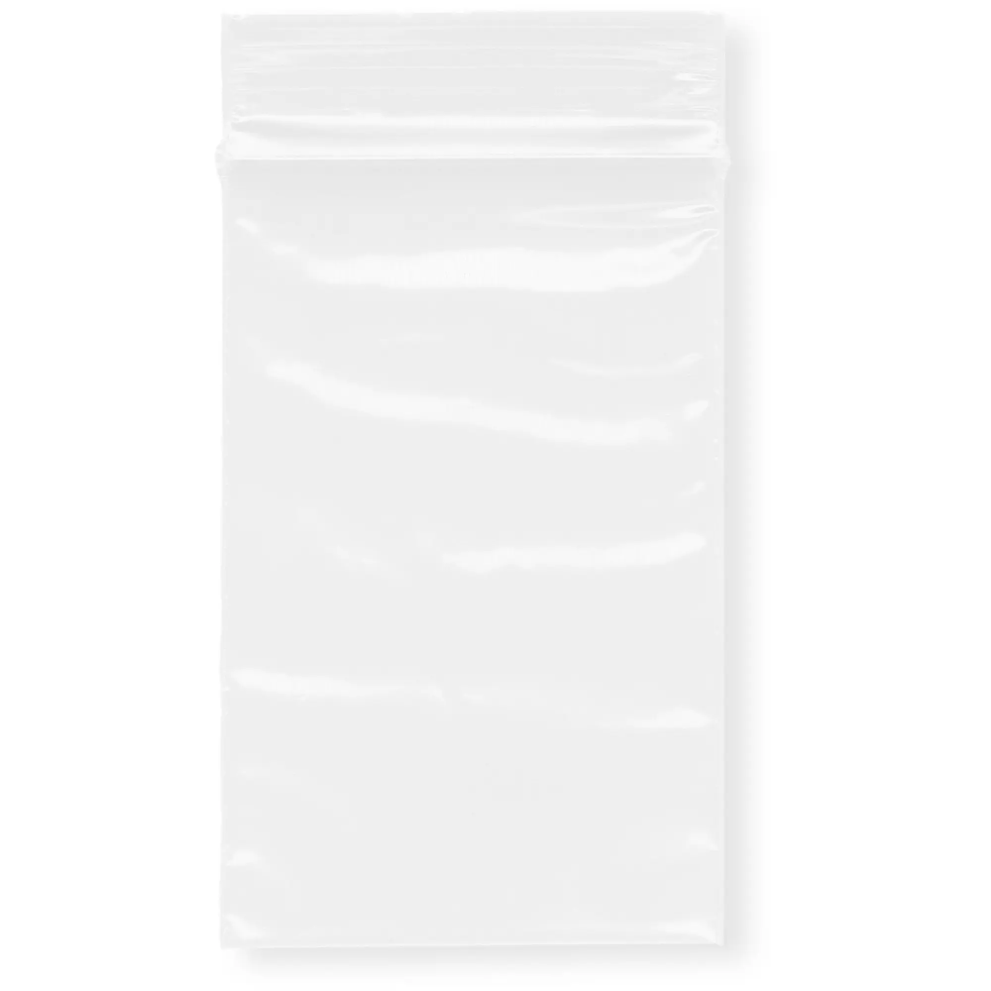 Plymor 2" x 3", White 2 Mil Zipper Reclosable Plastic Bags