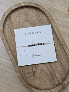 Adjustable Birthstone Bracelets