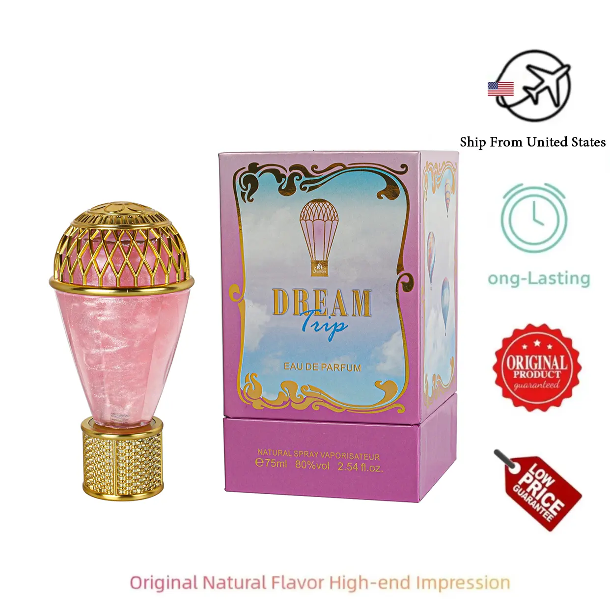 Vanilla popcorn perfume for women Dream trip 75ML Floral aroma spray