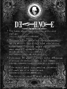 Wall Scroll 33x44” - Death Note Rule - Canvas Wall Tapestry Paintings Wall Art Hanging Scrolls Decor