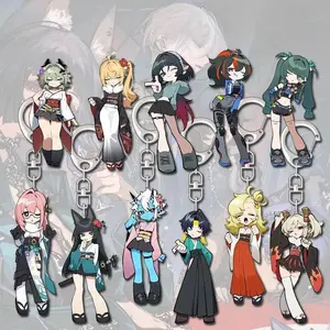 Zenless Zone Zero Keychain Cute Cartoon Game Characters Cell Phone Chain Book Bag Charm ZZZ Role Play Props Unisex Gifts