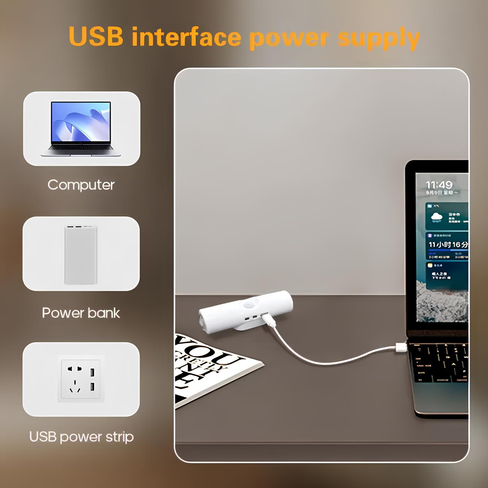 Smart Rechargeable LED Night Light with Motion Sensor | RGB Gradient Ambient Lighting, Dimmable Wall Lamp, Magnetic Stick-On Design, USB Charging, Long Battery Life, Ideal for Halloween Decor, Bedroom, Stairs