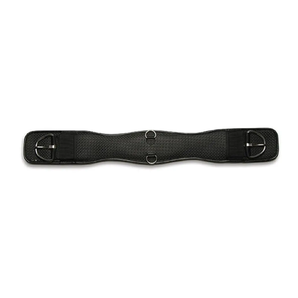 212 MAIN Shaped Anti-Chafe Cinch - Fixed Length, Elastic on 1 End, Gel Padded Center, Durable Vinyl Sponge, Heavy Duty Stainless Steel Hardware, Complete Flexibility, Black, 36 in.