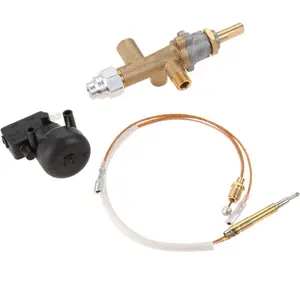 Fire Pit Control Safety Valve, Heater Safety Kit Replacement Parts with Thermocouple and Dump  for Room Space Heater Outdoor Patio Heater, Barbecue Grills, Fire Pits, Fireplaces