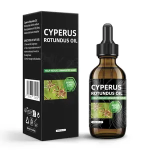 Cyperus Rotundus Oil, Natural Soothing & Moisturizing Skin Care, Helps Reduce the Look of Unwanted Hair, Pore-Refining, Smooth Skin, Suitable for All Skin Types, 2 fl oz / 60 ml