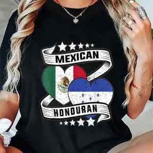 100% Cotton Half Mexican, Half Honduran Fashion T-Shirt