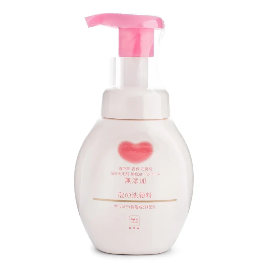 Cow Brand Ceramide Foaming Facial Cleanser - Gentle, Moisturizing, Non-Irritating Face Wash for Sensitive Skin, 150ml Single Item
