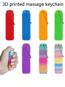 Spiky Grippie Stim Keychain, Stress Relief Fidget, Pain Relief Anxiety Reliever, Stress Reduction Focus Enhancer, Unique Gift for Friends