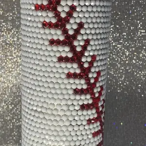 Baseball blinged tumbler