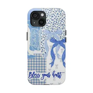 Megan Moroney Bless Your Heart Coquette Cowgirl Phone Case, Western Style Protective Cover, Floral Rodeo Phone 16 15 14 13 12 11