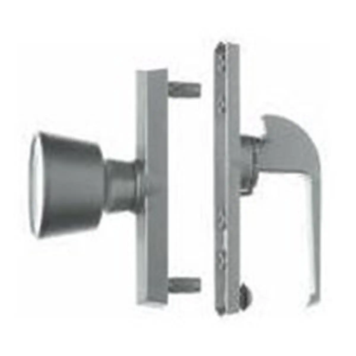 Hampton - Wright Products V670 Universal Knob Latch-Aluminum- 0.75 - 3 In.