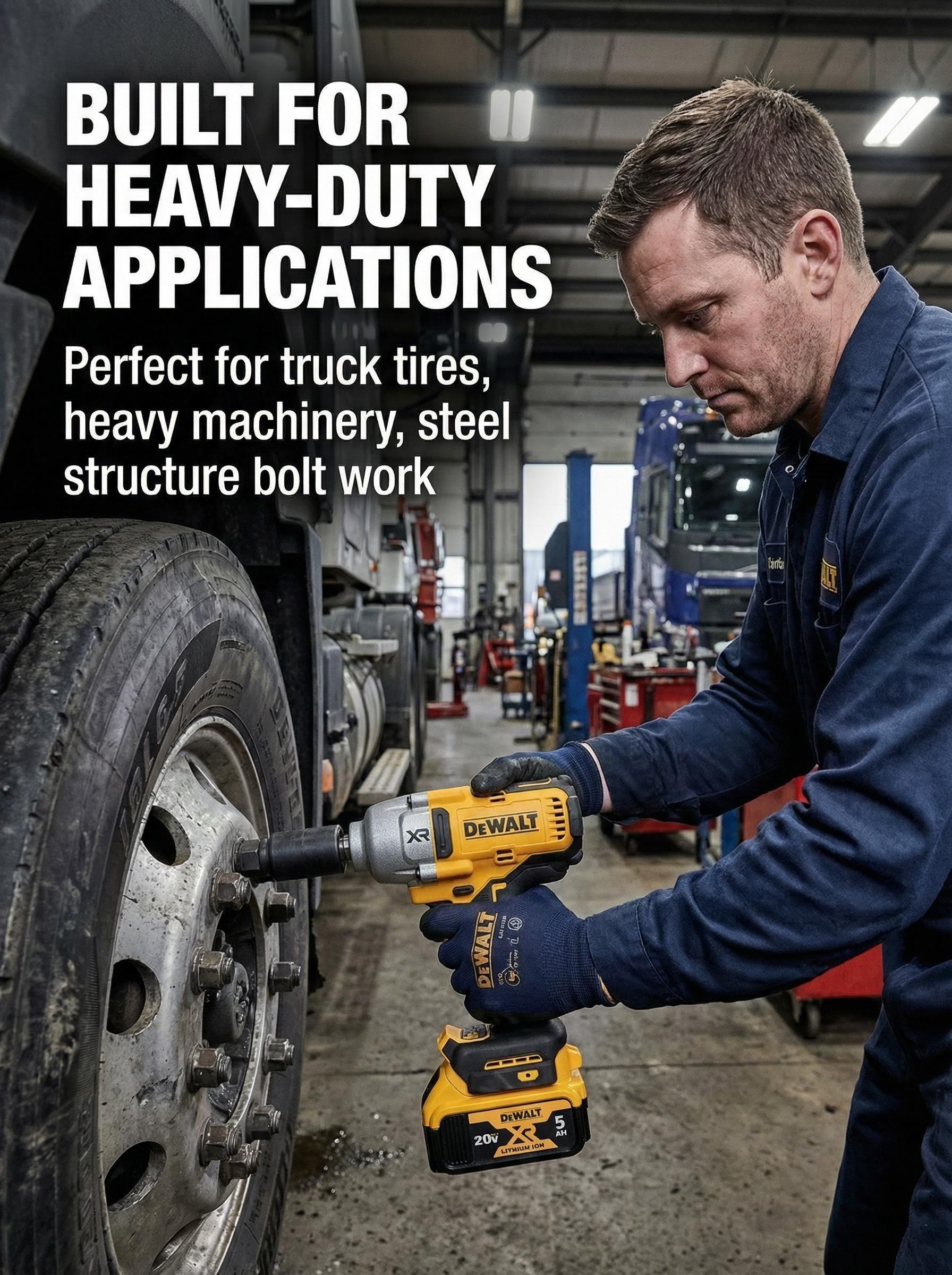 DEWALT DCF900 18V Brushless Impact Wrench for Truck And Machinery Service torque multiplier