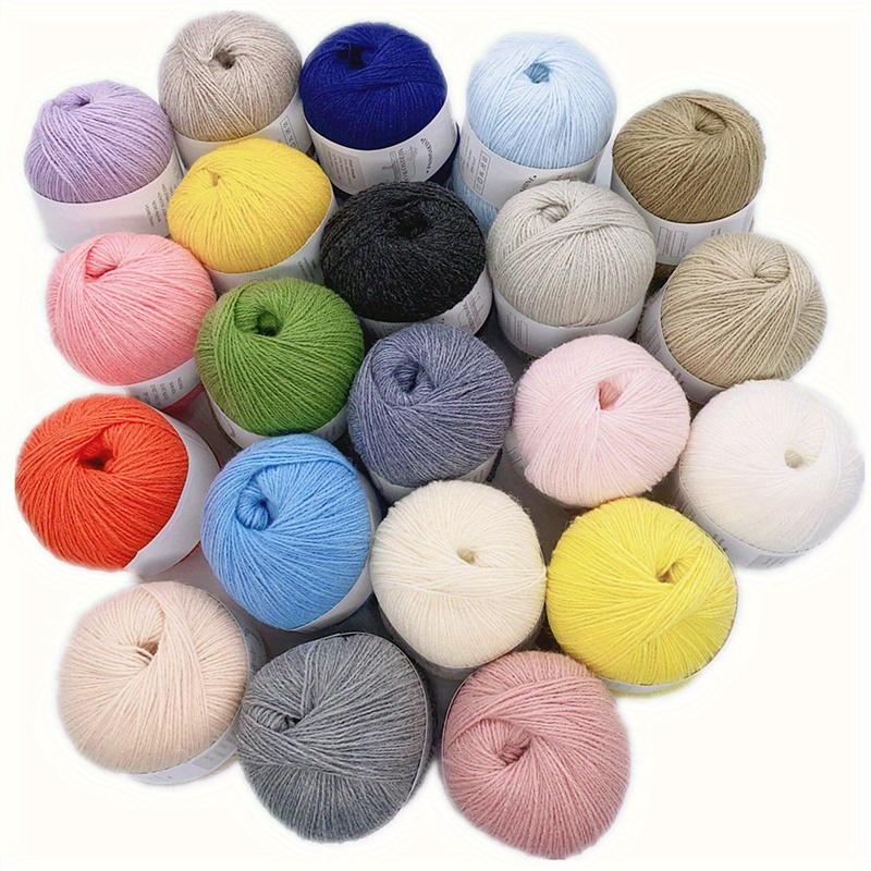 1pc Merino Wool Yarn - Luxury, Warm, Soft, Lightweight for Knitting, Crochet, DIY Projects (70% Merino Wool, 20% Nylon, 10% Mulberry Silk, 50g, 340m)