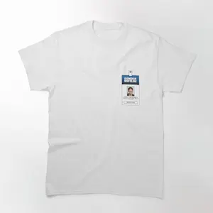 Dwight Schrute The Office ID Badge Costume T-shirt - Authentic Dwight Schrute Graphic, Halloween Costume Inspired, Perfect for The Office Fans and Office Parties
