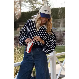 Blue Striped Azriel Sweater