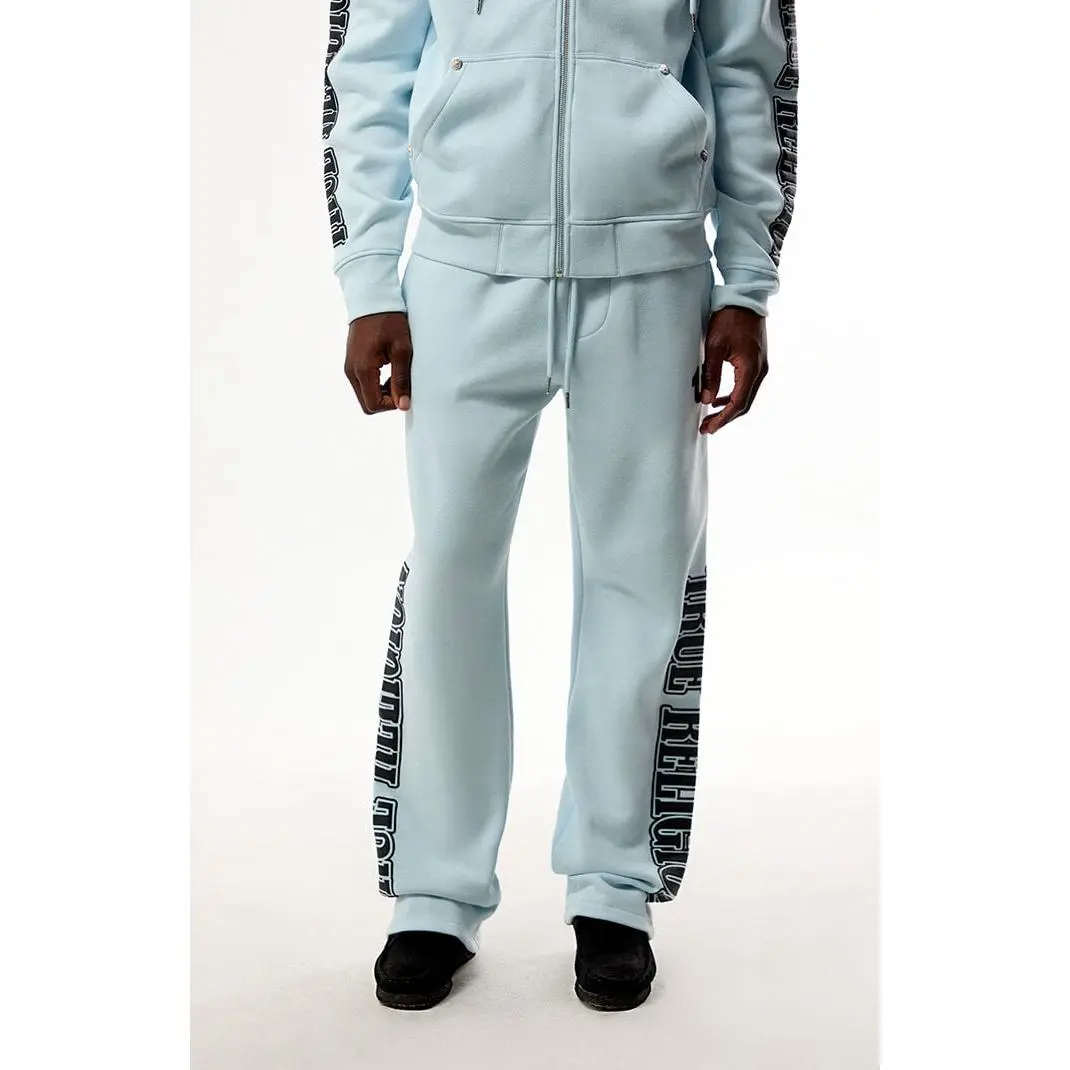 True Religion Men's Wavy Logo Baggy Sweatpants