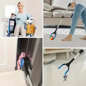 1PC Portable Foldable Grabber Clip Tool, 83cm Long Handle Trash Clamp for Elderly & Seniors, Home Outdoor Garden Use, Suitable for All Ages