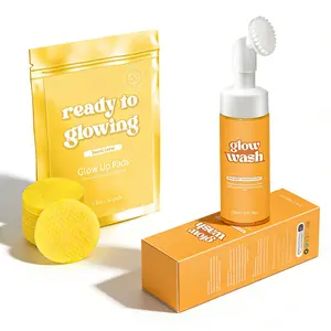 Glow Wash 150ml & FREE Turmeric Pads BeautyKit for Radiant Skin Ready to Glowing Sweet Lemon with Turmeric for Glowing Skin