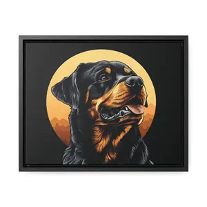 Gallery Canvas Wraps, Horizontal Frame- Rottweiler