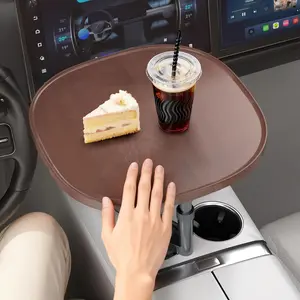 Desk for Laptop with 360? Swivel, Height-Adjustable  Tray Table - Wooden  Laptop Mount & Cup Holder Table, Universal   Tray for