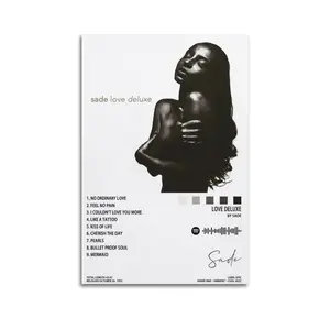 Love Deluxe Sade Poster for Bedroom Aesthetic Canvas Wall Art Living Room Posters Painting Picture Artistic Print Modern Family Decor Artist Bathroom Poster
