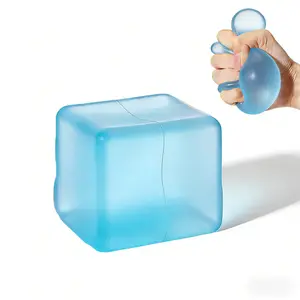 adult pocket fidget toy Sensory Stress Cube – High-Density Gel-Filled Ice Cube Squishy Fidget Toy for Anxiety Relief, Slow Rising