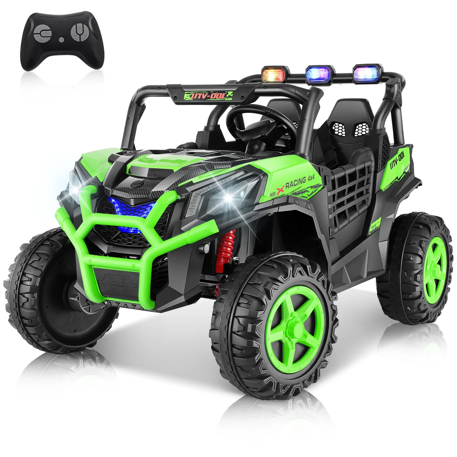 Green, 132 lbs Cap, 3+ Years - 24V,2-Seater