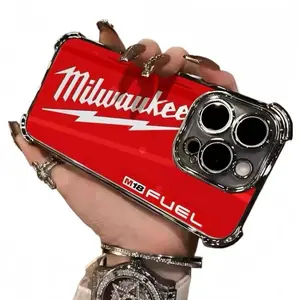 Ga21 Milwaukee Pattern Phone Case for iPhone 17/16/15/14/13/12/11 XS Pro Max Plus, Anti-Drop, Shockproof, Transparent, Durable Protection, Protector