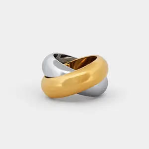 Chunky Crossover Ring