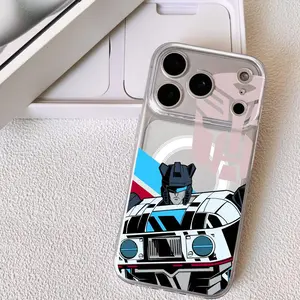Classic T-Transformers Robot Phone Case For iPhone 17-11 Pro Max Plus, Strong Magnetic Clear Case with Anti-Yellow, MagSafe Compatible Slim Lightweight, Precision Camera Protection Shockproof Scratch-Resistant Cover, Gift Men Women