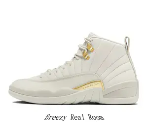 Off-White & Gold Leather High-Top Basketball Sneakers | Retro Chunky Streetwear Shoes with Premium Suede & Metallic Accents
