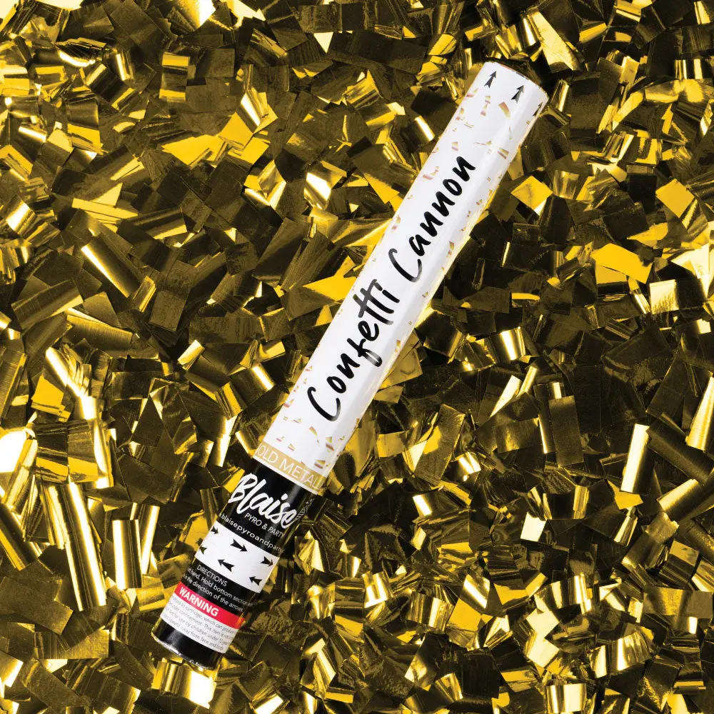 18" Metallic Gold Confetti Popper, Festive Party Supply, Wedding Decoration, Party Event Prop, Party Event Props