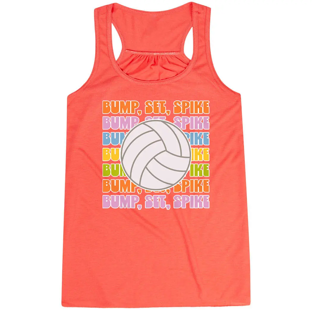 Women's Flowy Racerback Tank Top - Upper Body Tank Style Sports Vest for Volleyball Bump, Set, Spike, Tank Style Women's Sports Vest