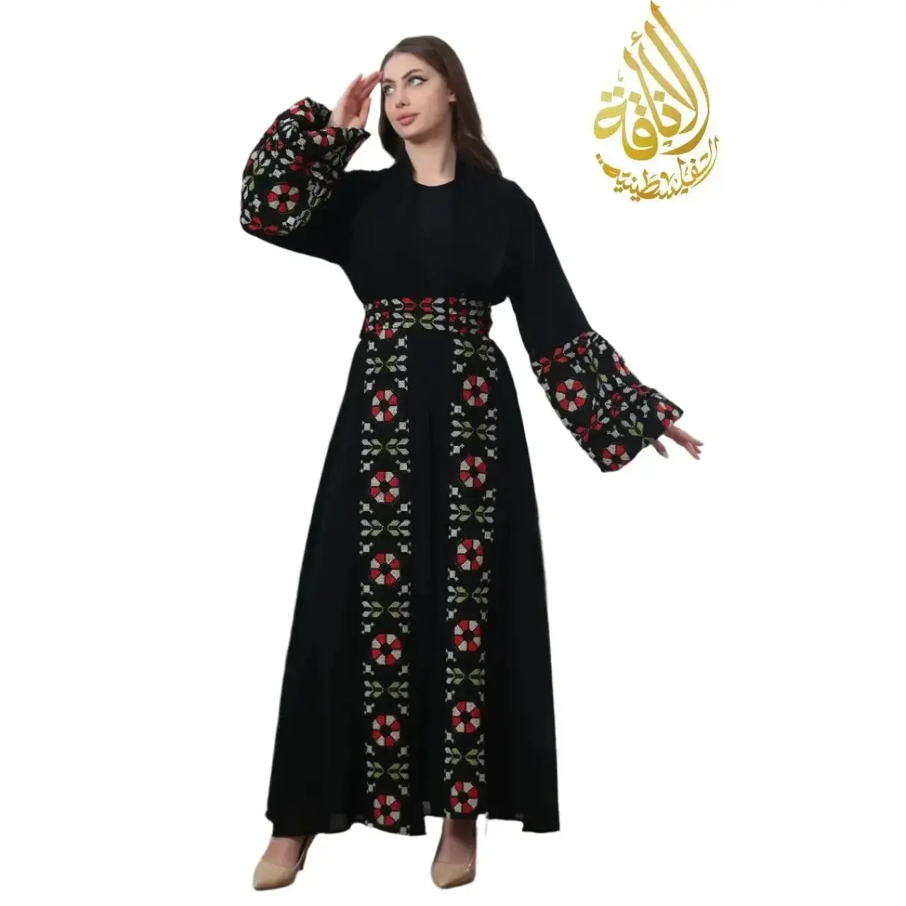 Flowers of Jerusalem Bisht-a luxurious piece blending Palestinian heritage