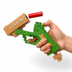 Pixel Foam Dart Shell-Ejecting Toy Pistol Stress Relief Toy