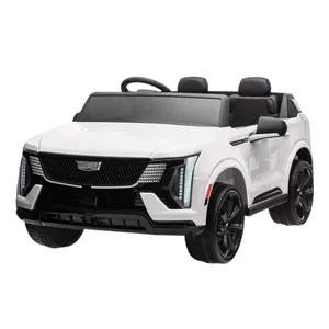White 24V Ride On Truck Car for Kids - 2 Seater Electric Vehicle w/Parent Remote Control, Smooth Start,Bluetooth Music & LED Lights for Boys Girls (3 Years+)​