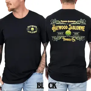 Cotton Short Sleeve T-Shirt Haywood Jablowme Timber Co Shirt, Funny Shirt, Premium Hardwood Tee, Gift for Her, Hoodie and Sweatshirt for Autumn and WinterGift for Him Fabric Menswear,