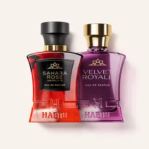 Habibi Royal Holiday Set - Velvet Royale & Sahara Rose Absolute Eau de Parfum - Regal Festive Fragrances, Long Lasting Fragrance, Elegant Scent