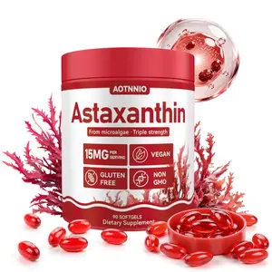 Premium Astaxanthin 15 mg, 90 Softgels | Natural Antioxidant Supplement for Eye, Skin Health, Joint Summervibes