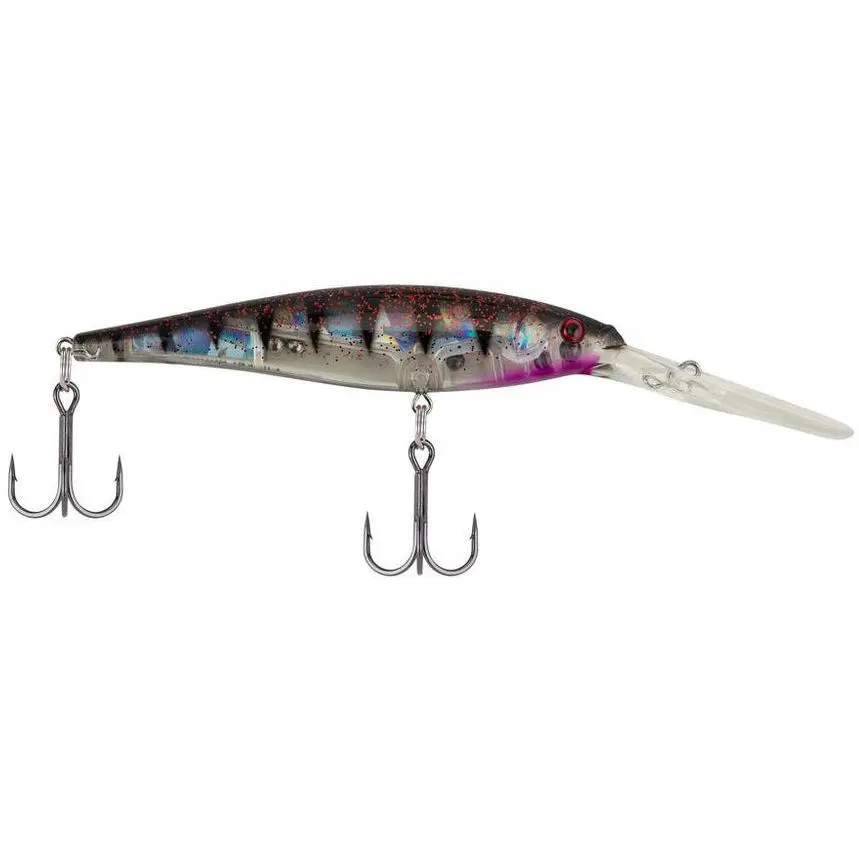 Berkley Flicker Minnow Jerkbait Trolling Hard Lures Fishing Tackle - 1/3 oz, 1.875 in Short Length, Plastic Body, Deep Diving, 3.5 in-1/3 oz Range, 4 Sizes, Fusion19™ Hooks