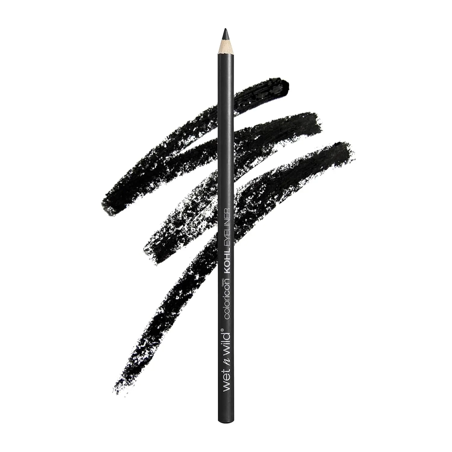 wet n wild Color Icon Kohl Eyeliner Pencil - Rich Hyper-Pigmented Color, Smooth Creamy Application, Long-Wearing Matte Finish, Cruelty-Free - Baby's Got Black