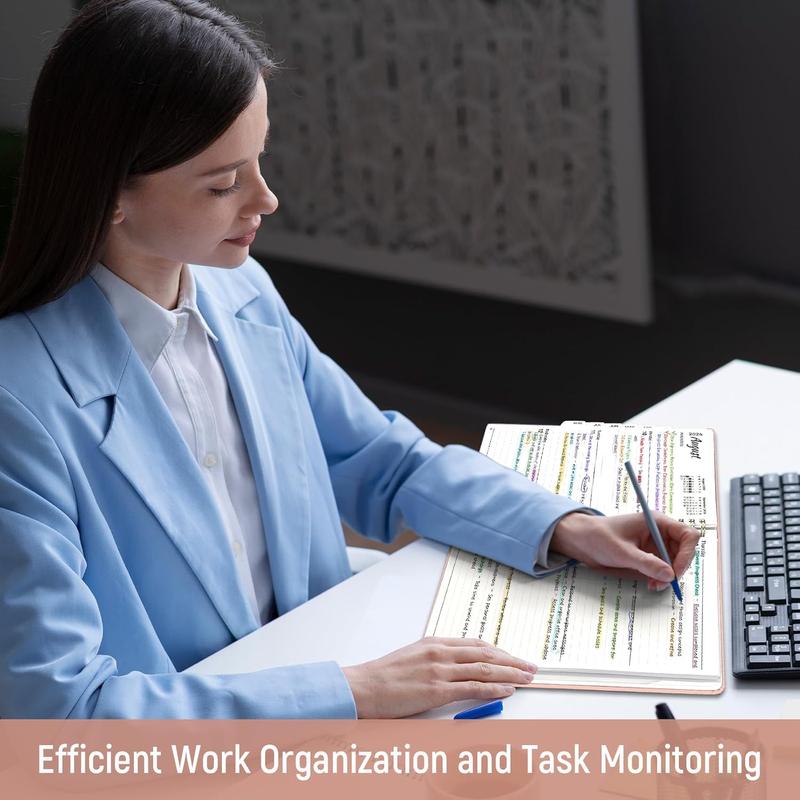 2026 Planner, Weekly and Monthly Planner for Women, January 2026 - December 2026, Hardcover 2026 Calendar Planner Book with Tabs, Inner Pocket, Spiral Bound, Perfect for Office Home School Supplies - A5 (6.3" x 8.5"), Pink