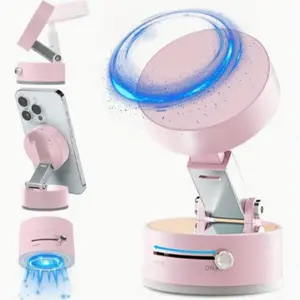 Vacuum Magnetic Suction Cup Folding & Rotating Bracket, Double-sided Suction Cup Universal Vacuum Rotating Bracket, Mobile Phone Bracket