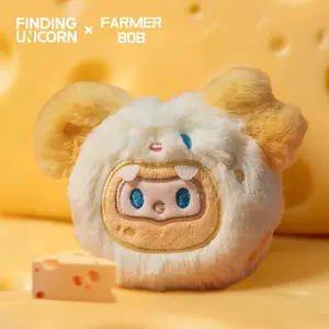 [FINDING UNICORN] FARMER BOB PLUSH PENDANT-CHEESE MOUSE BOB Cute Figures Desktop Ornament Collectible Toys Birthday Gifts HT8F9HDDF3