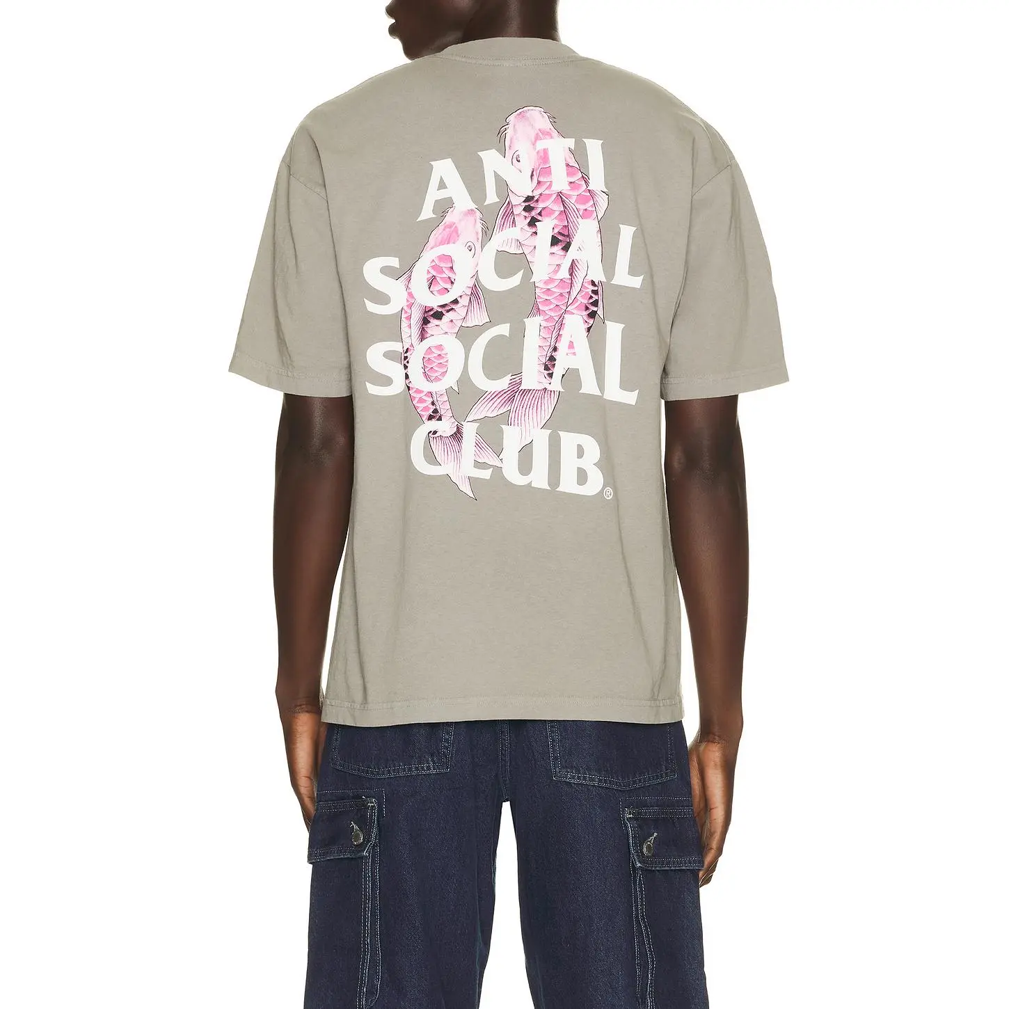 Anti Social Social Club Koi Tee in Gray